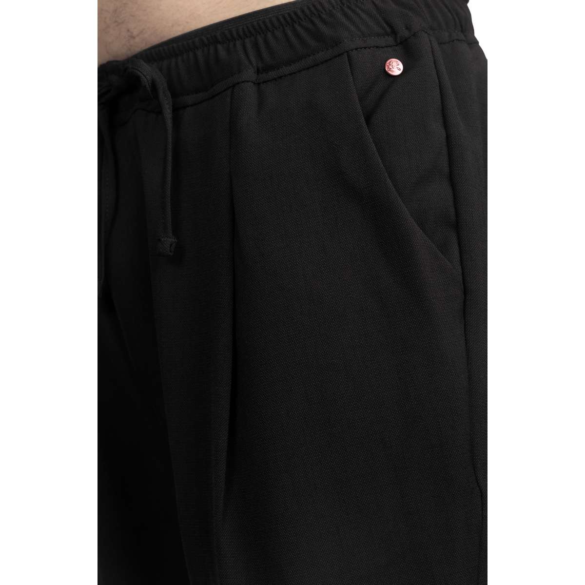 BLUECRAFT MEN΄S RELAXED FIT POLYESTER TROUSERS ETHAN 125 BLACK - Μαύρο - L